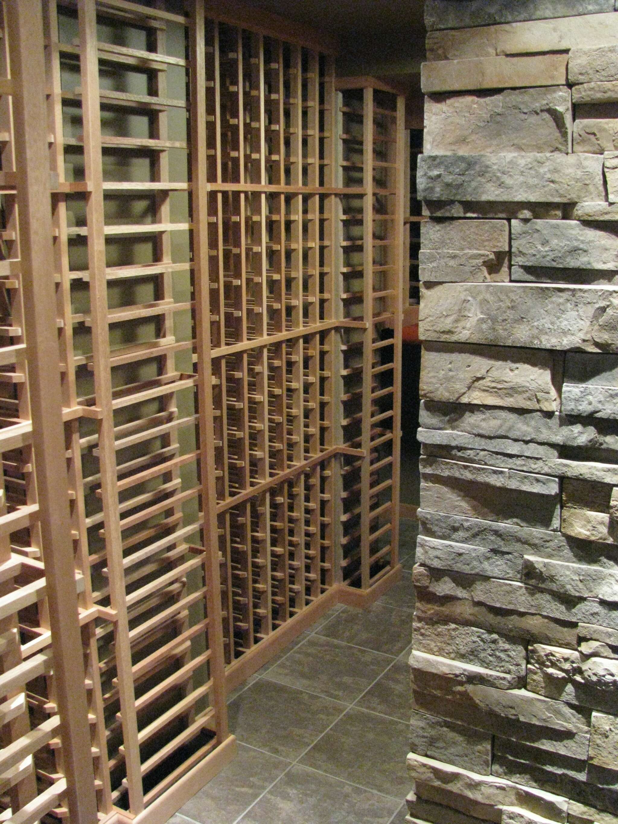 VWC racking system. Featuring converted "cold room". 
