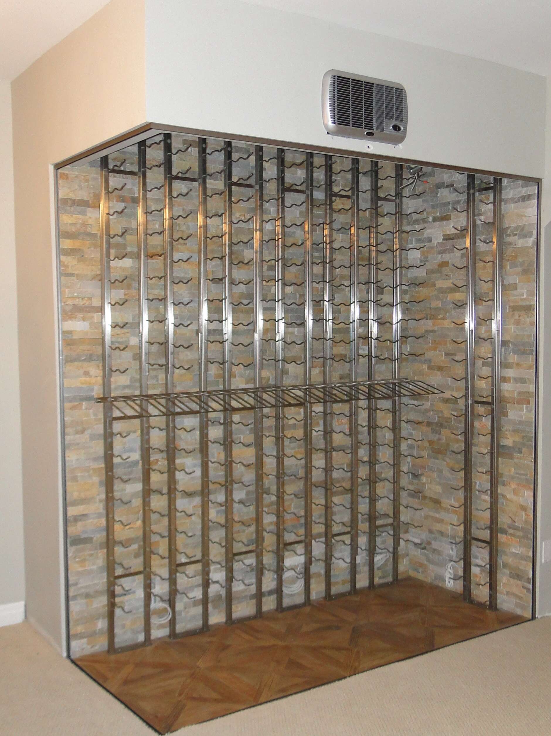 VV platinum racking system. Featuring display racks and floor to ceiling mounts.